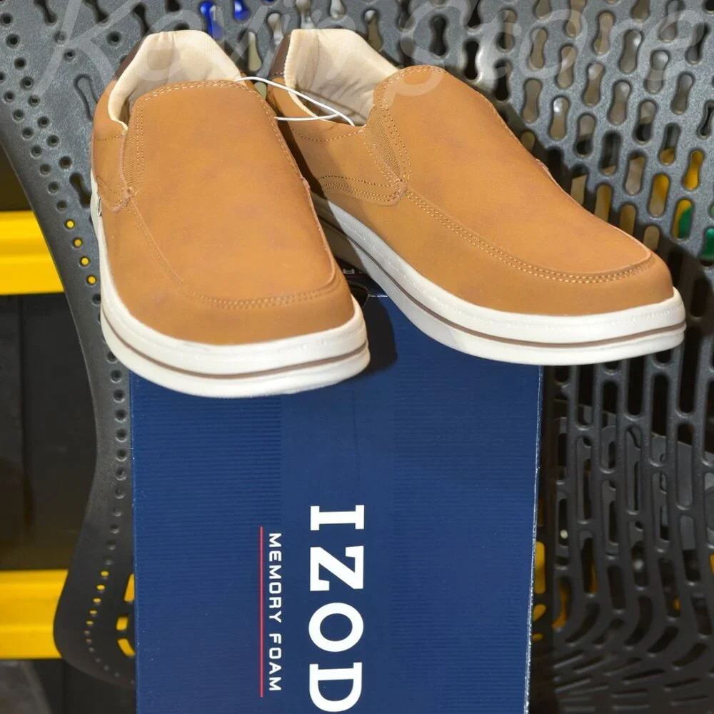 Izod Men's Slip‎ On Shoe in Brown